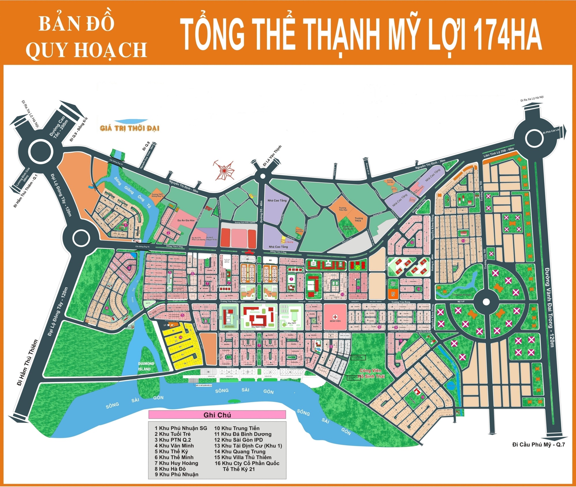 Quy hoạch dự án Thạnh Mỹ Lợi